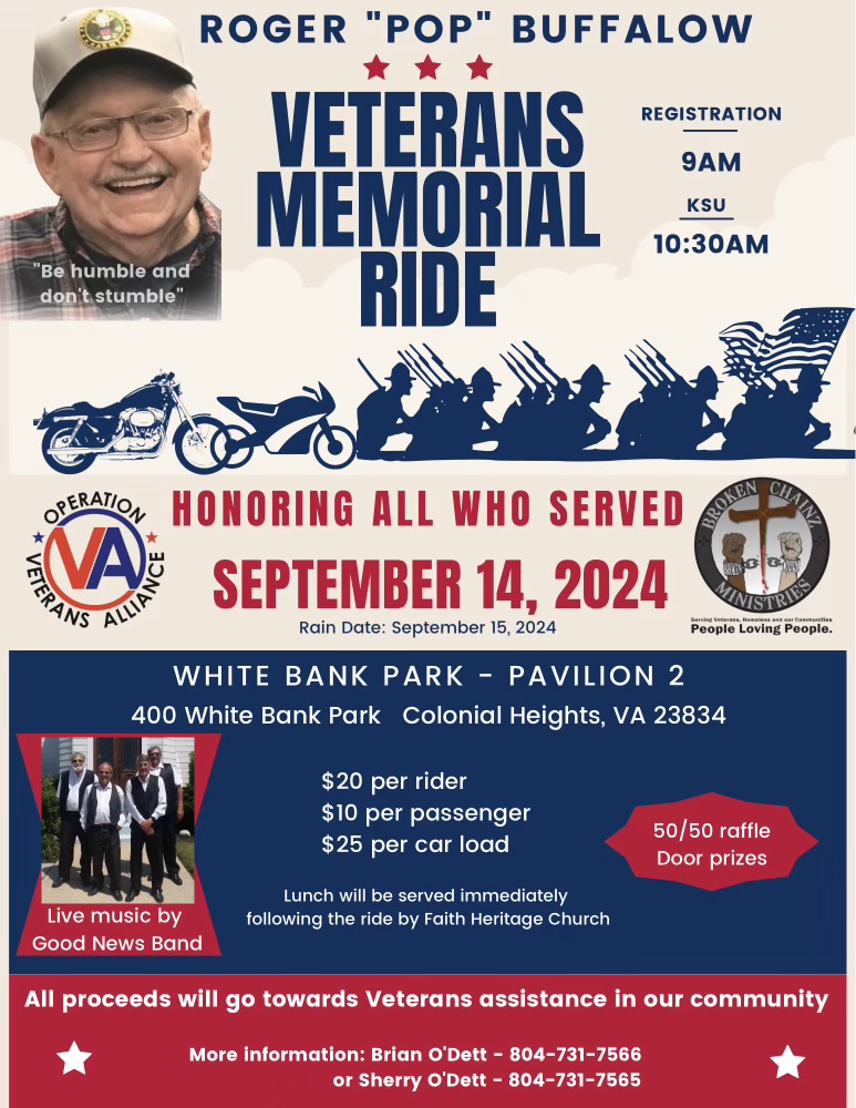 You are currently viewing Pop Buffalow Annual Memorial Ride -September 14, 2024